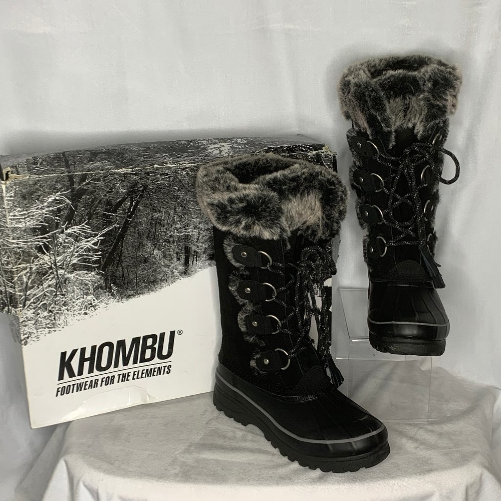 Khombu Women's Jolie Faux Fur Boots - Size 7M